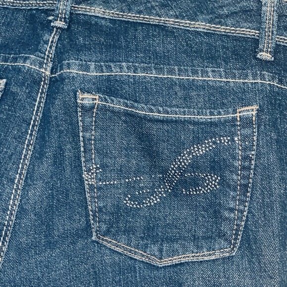 Style & Co. Women's Bootcut Jeans Dark Wash Denim Embellished Pockets Size 6 - Picture 7 of 10